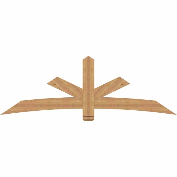 Ekena Millwork Alberta Smooth Timber Gable Bracket, Western Red Cedar, 84"W x 28"H x 1 1/2"D x 5 1/2"F, 8/12 Pitch GBW084X28X0206ALB00SWR - main